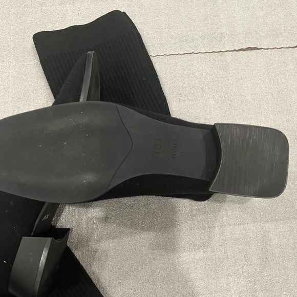 [38/US7-7.5]VIVAIA Tara Pro Knee-High Water Repellent Wool Boots in Black NWOT - Picture 6 of 13